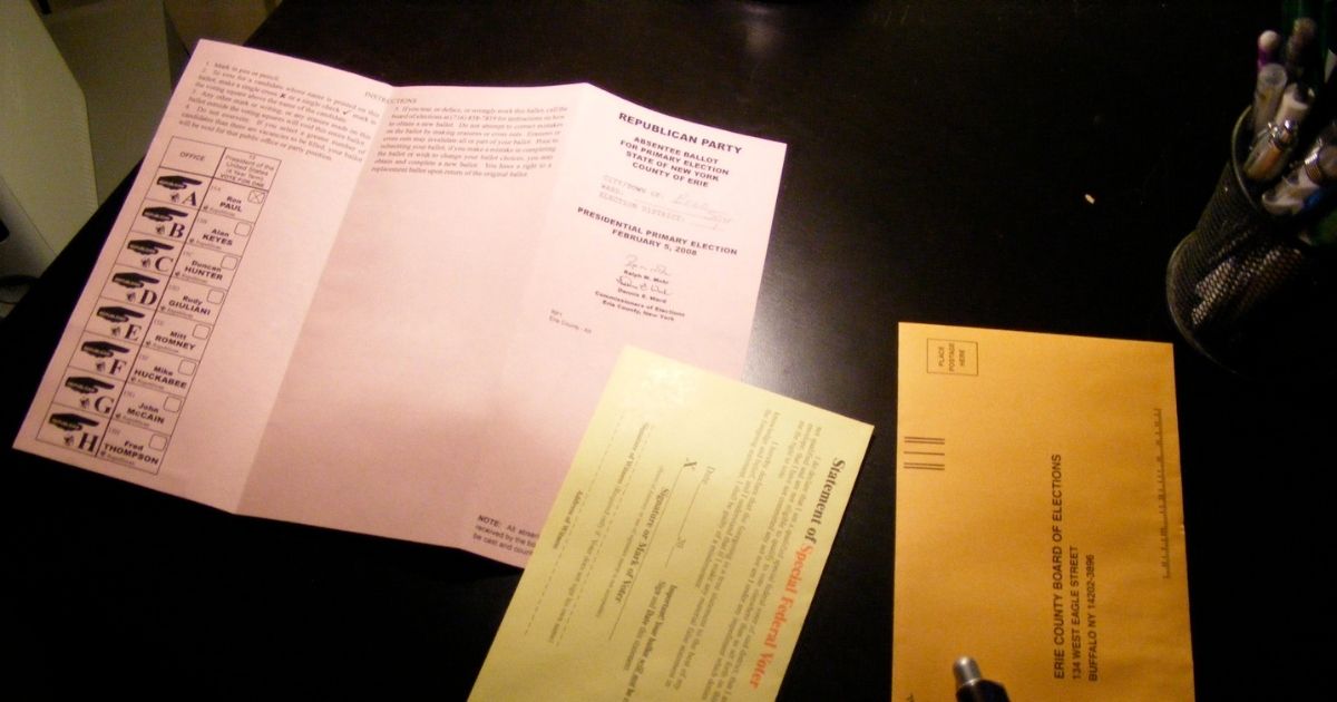 Absentee Ballot to vote by mail