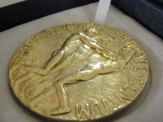 Back of Nobel Peace Prize Medal