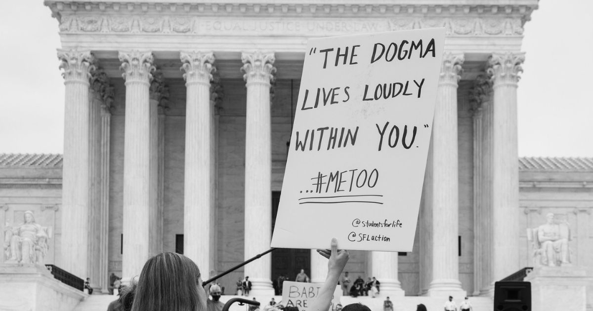 In front of SCOTUS building after Amy Coney Barrett nomination