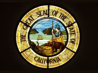The Great Seal of the State of California Stained Glass