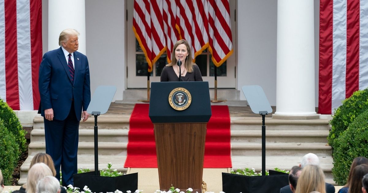 Judge Amy Coney Barrett delivers remarks after President Donald J. Trump announced her as his nominee for Associate Justice of the Supreme Court of the United States Saturday, Sept. 26, 2020, in the Rose Garden of the White House. (Official White House Photo by Andrea Hanks)