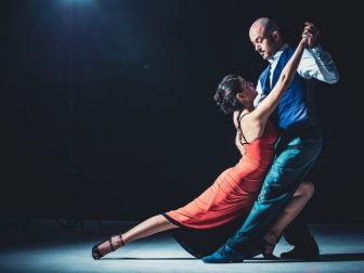 Pair of ballroom dancers