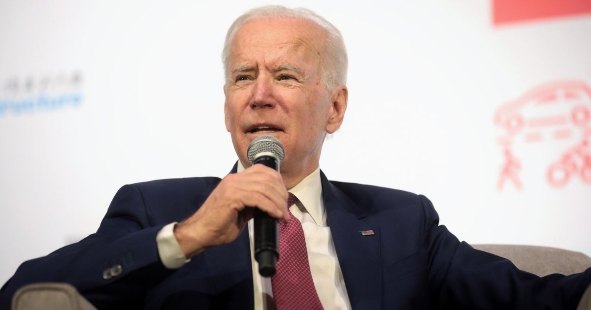 Former Vice President of the United States Joe Biden speaking with attendees at the Moving America Forward Forum hosted by United for Infrastructure at the Student Union at the University of Nevada, Las Vegas in Las Vegas, Nevada.