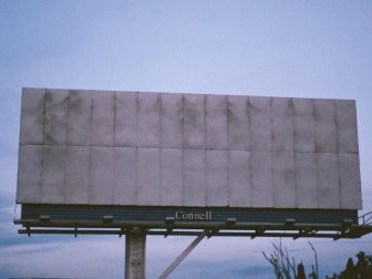 An empty billboard