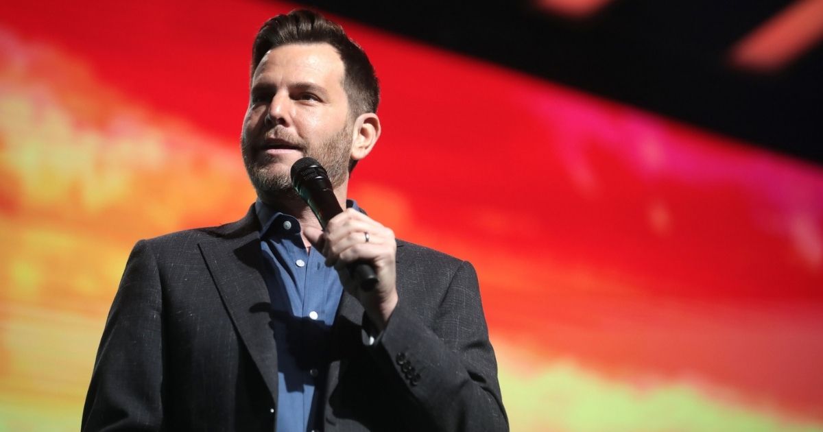 Dave Rubin speaking with attendees at the 2019 Student Action Summit hosted by Turning Point USA at the Palm Beach County Convention Center in West Palm Beach, Florida.