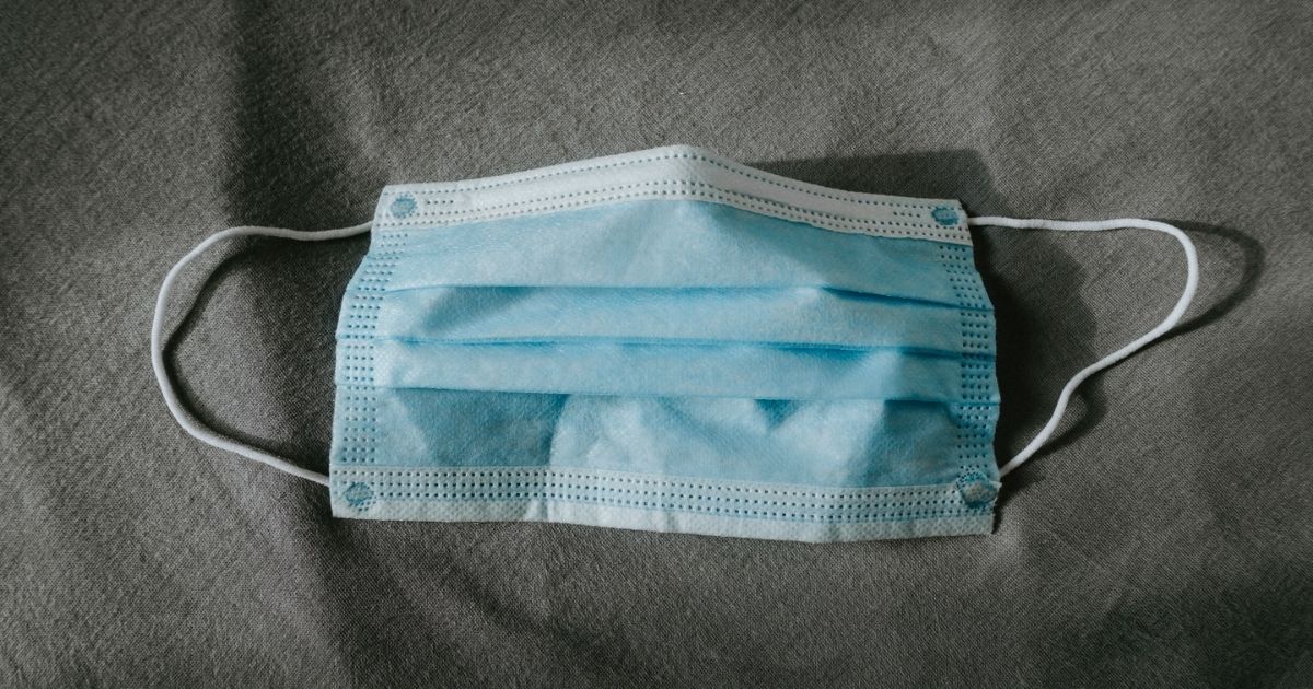 Blue disposable mask