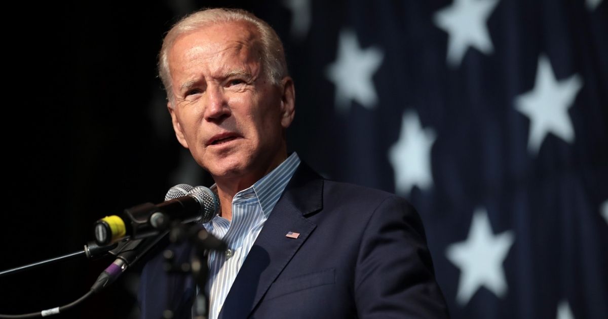 Former Vice President of the United States Joe Biden speaking with attendees at the 2019 Iowa Democratic Wing Ding at Surf Ballroom in Clear Lake, Iowa.