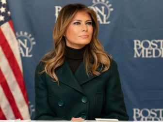 First Lady Melania Trump, joined by Secretary of Health and Human Services Alex Azar, participates in a roundtable on Boston Medical Center’s Neonatal Abstinence Syndrome (NAS) Program Wednesday, Nov. 6, 2019, at Boston Medical Center in Boston. (Official White House Photo by Andrea Hanks)