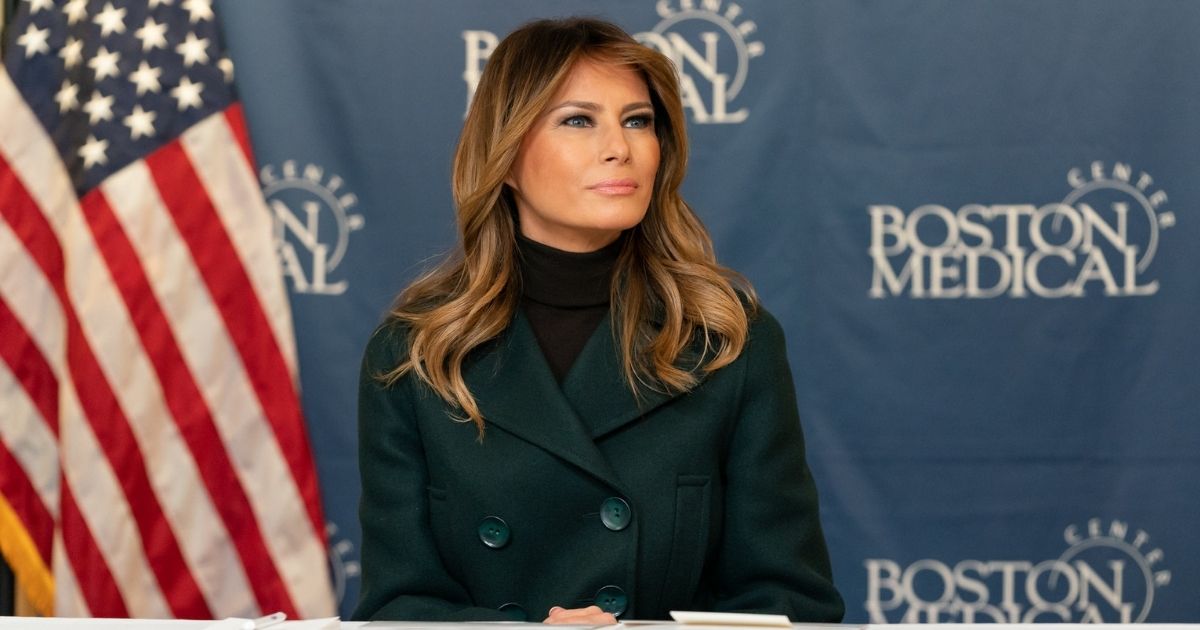 First Lady Melania Trump, joined by Secretary of Health and Human Services Alex Azar, participates in a roundtable on Boston Medical Center’s Neonatal Abstinence Syndrome (NAS) Program Wednesday, Nov. 6, 2019, at Boston Medical Center in Boston. (Official White House Photo by Andrea Hanks)
