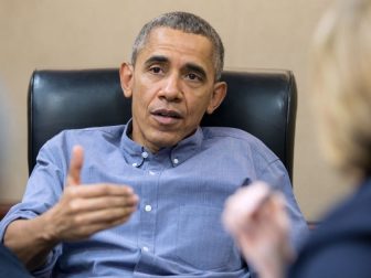 President Barack Obama convenes a meeting in the Situation Room to discuss the latest on the San Bernardino, Calif., shootings, Saturday, Dec. 5, 2015.