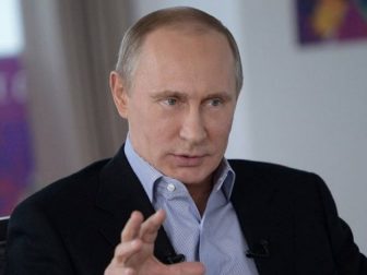Close-up of Vladimir Putin