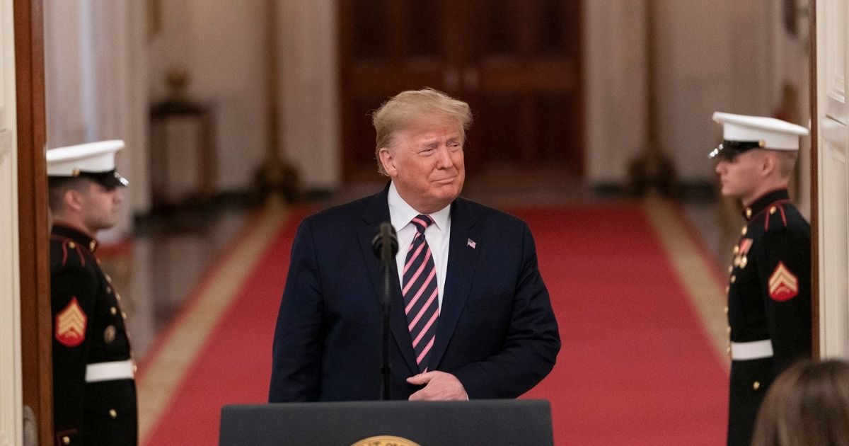 President Donald J. Trump addresses his remarks Thursday, Feb. 6, 2020 in the East Room of the White House, in response to being acquitted of two Impeachment charges. (Official White House Photo by Shealah Craighead)