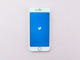 Twitter on an iPhone