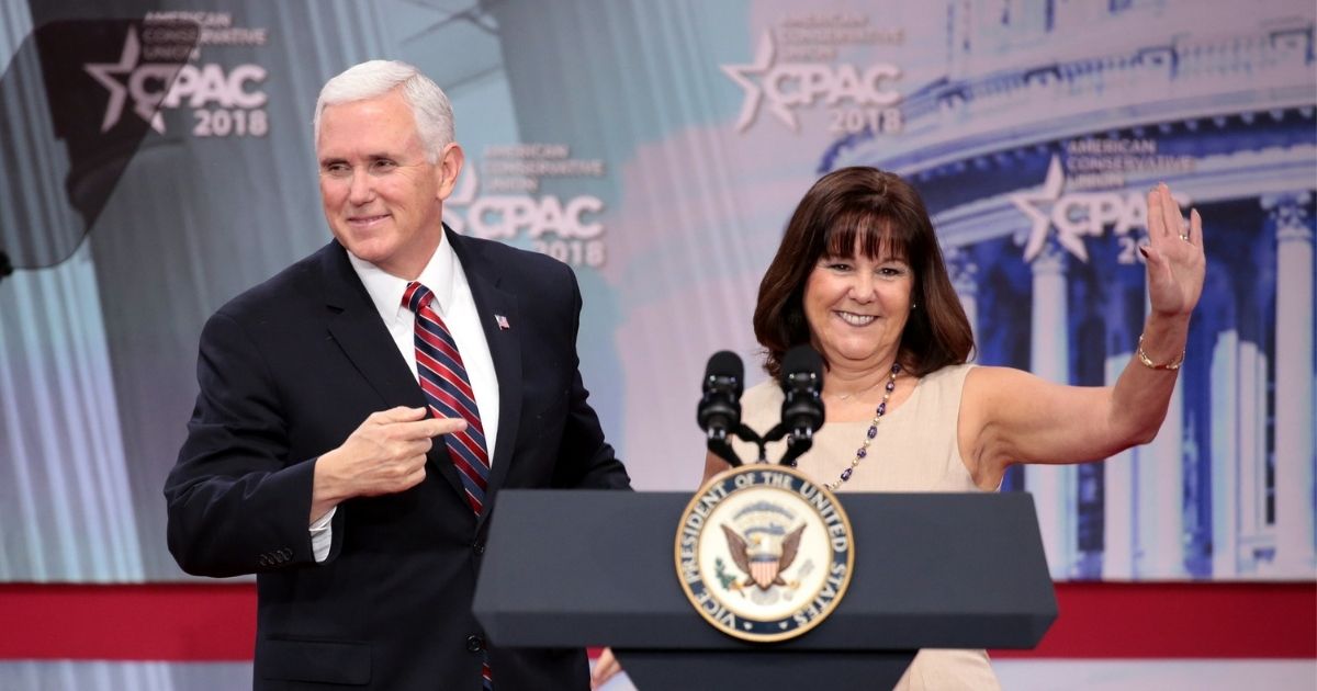 U.S. Vice President Mike Pence and wife Karen