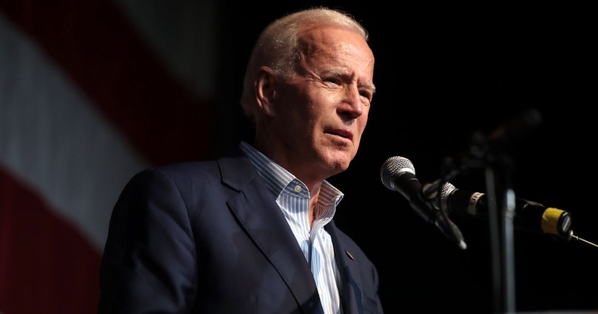 Former Vice President of the United States Joe Biden speaking with attendees at the 2019 Iowa Democratic Wing Ding at Surf Ballroom in Clear Lake, Iowa.