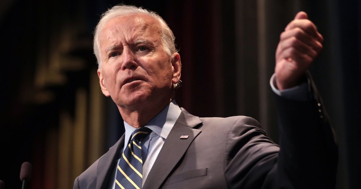 Former Vice President of the United States Joe Biden speaking with attendees at the 2019 Iowa Federation of Labor Convention hosted by the AFL-CIO at the Prairie Meadows Hotel in Altoona, Iowa.