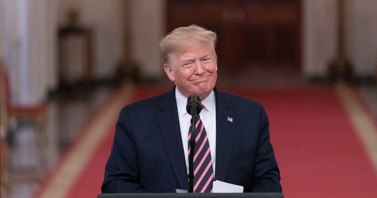 President Donald J. Trump addresses his remarks Thursday, Feb. 6, 2020 in the East Room of the White House, in response to being acquitted of two Impeachment charges. (Official White House Photo by Shealah Craighead)