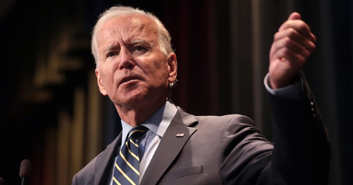 Former Vice President of the United States Joe Biden speaking with attendees at the 2019 Iowa Federation of Labor Convention hosted by the AFL-CIO at the Prairie Meadows Hotel in Altoona, Iowa.