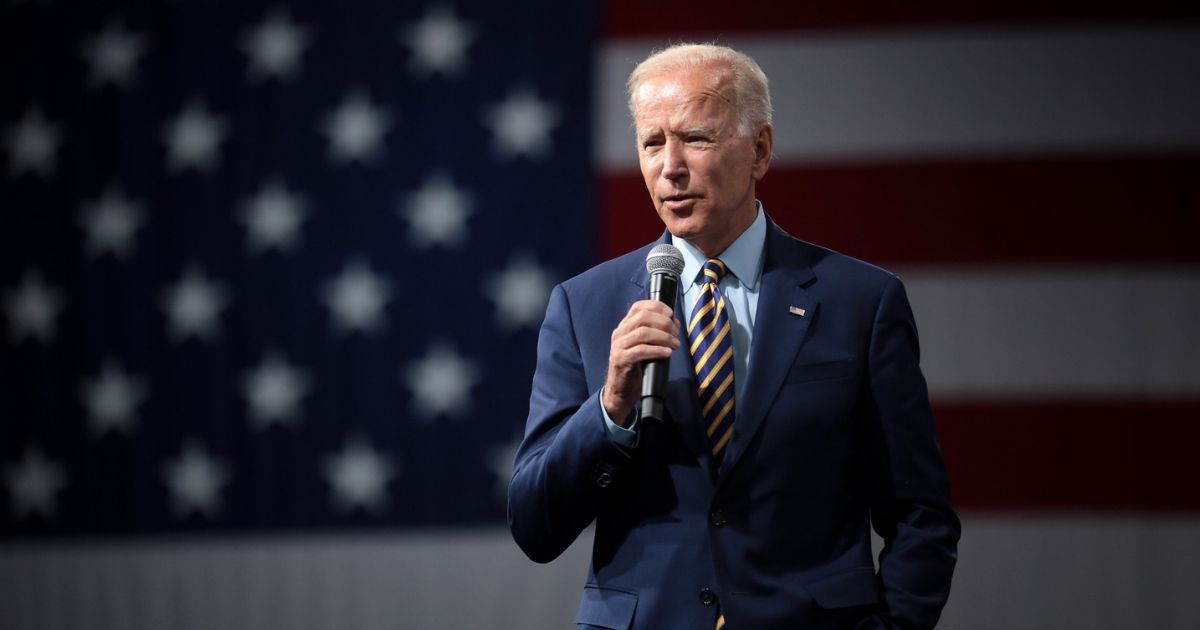 Former Vice President of the United States Joe Biden speaking with attendees at the Presidential Gun Sense Forum hosted by Everytown for Gun Safety and Moms Demand Action at the Iowa Events Center in Des Moines, Iowa.