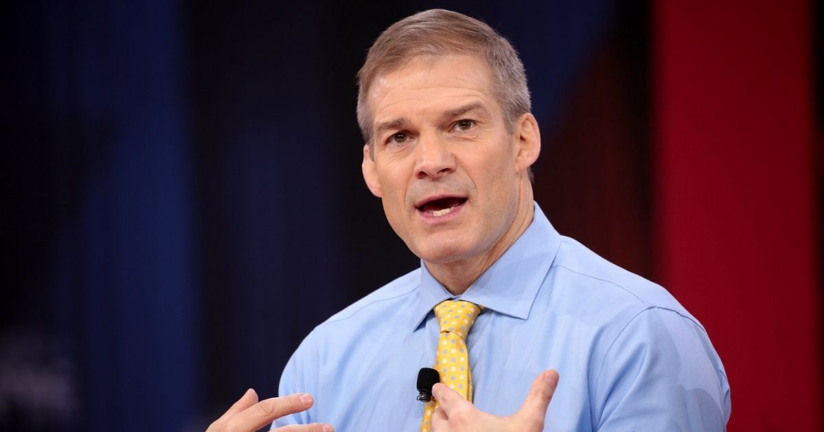 U.S. Congressman Jim Jordan speaking at the 2018 Conservative Political Action Conference (CPAC) in National Harbor, Maryland.