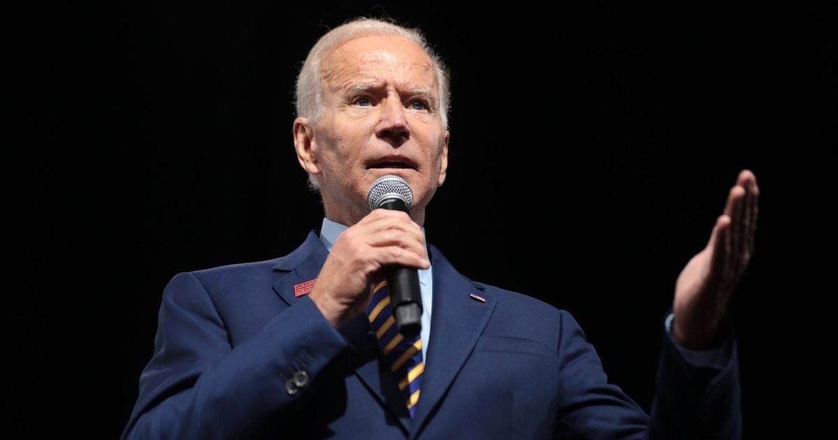 Former Vice President of the United States Joe Biden speaking with attendees at the Presidential Gun Sense Forum hosted by Everytown for Gun Safety and Moms Demand Action at the Iowa Events Center in Des Moines, Iowa.