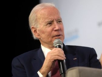 Former Vice President of the United States Joe Biden speaking with attendees at the Moving America Forward Forum hosted by United for Infrastructure at the Student Union at the University of Nevada, Las Vegas in Las Vegas, Nevada.