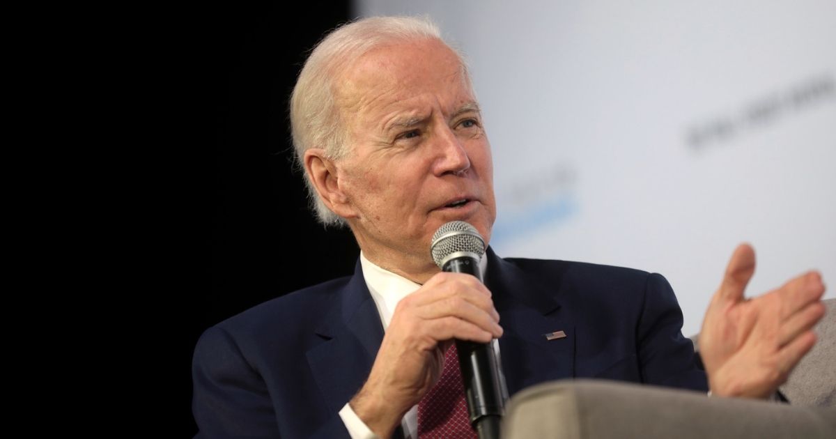 Former Vice President of the United States Joe Biden speaking with attendees at the Moving America Forward Forum hosted by United for Infrastructure at the Student Union at the University of Nevada, Las Vegas in Las Vegas, Nevada.