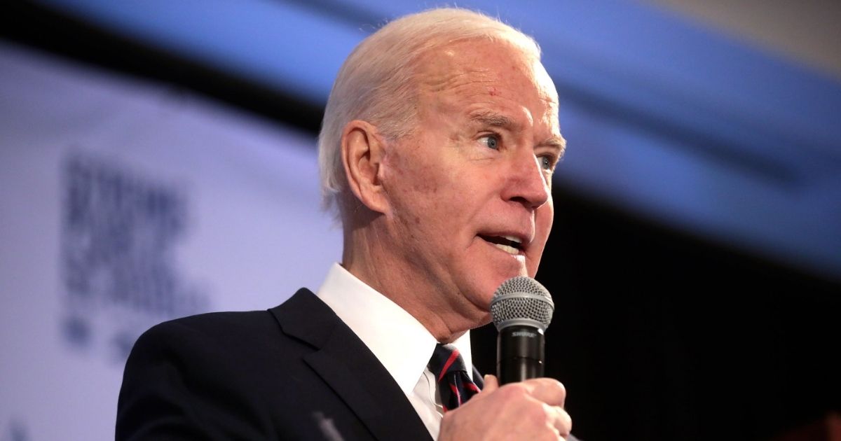 Former Vice President of the United States Joe Biden speaking with attendees at the 2020 Iowa State Education Association (ISEA) Legislative Conference at the Sheraton West Des Moines Hotel in West Des Moines, Iowa.