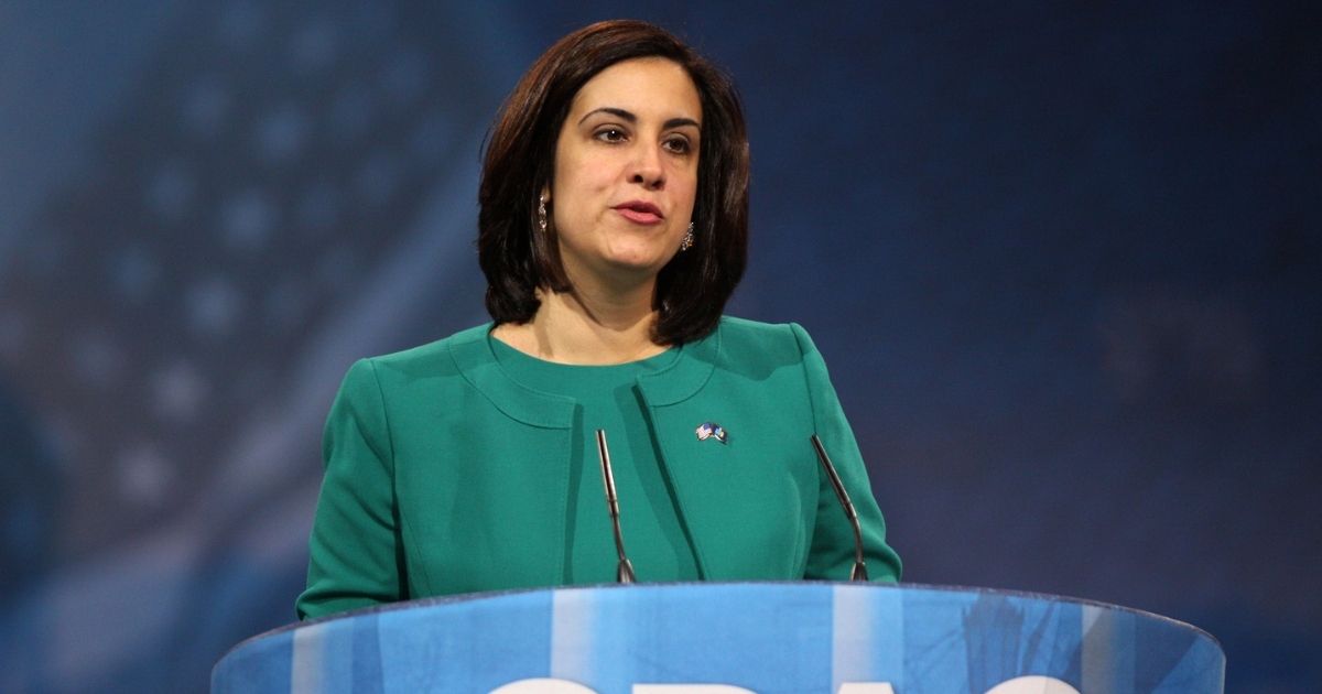 Assemblywoman Nicole Malliotakis of New York speaking at the 2013 Conservative Political Action Conference (CPAC) in National Harbor, Maryland.