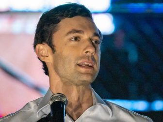 Jon Ossoff speaking at an event