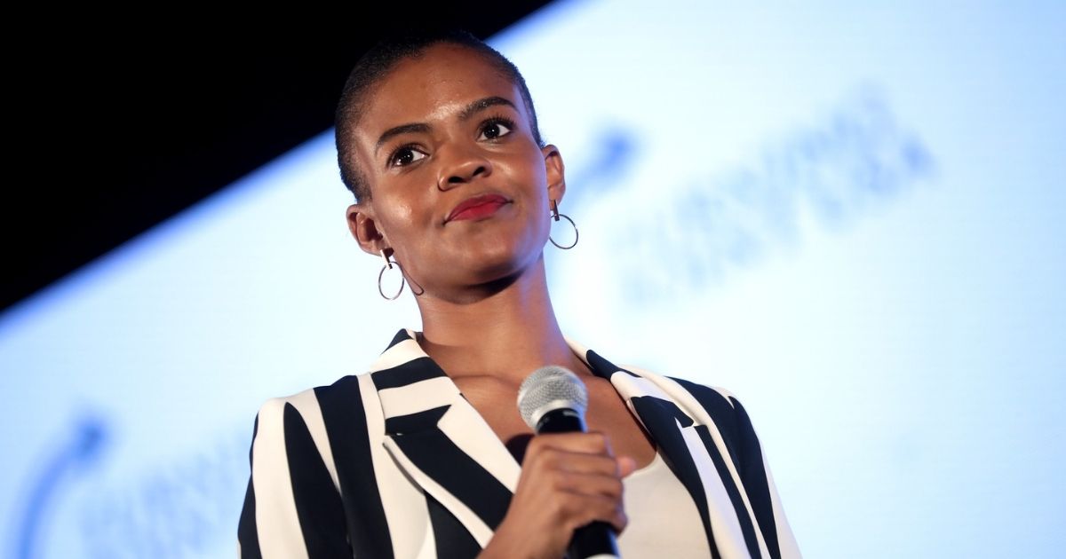 Candace Owens speaking with attendees at the 2019 Teen Student Action Summit hosted by Turning Point USA at the Marriott Marquis in Washington, D.C.