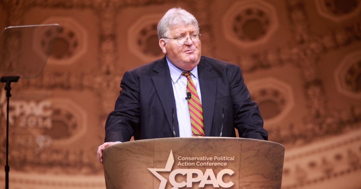 Pat Nolan speaking at the 2014 Conservative Political Action Conference (CPAC) in National Harbor, Maryland.