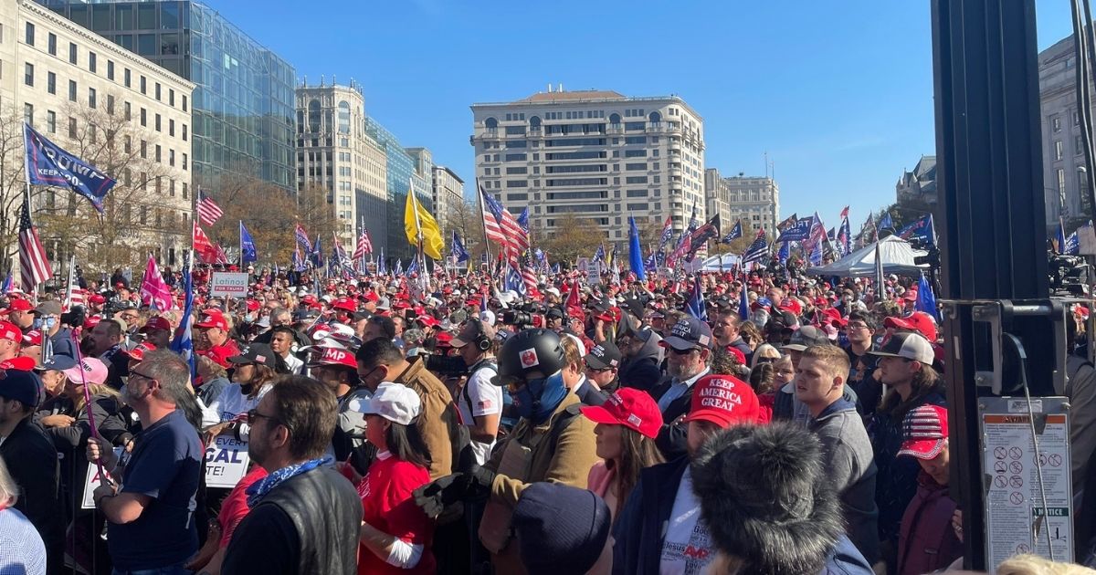 People march to stand up for voter irregularities.