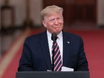 President Donald J. Trump addresses his remarks Thursday, Feb. 6, 2020 in the East Room of the White House, in response to being acquitted of two Impeachment charges. (Official White House Photo by Shealah Craighead)