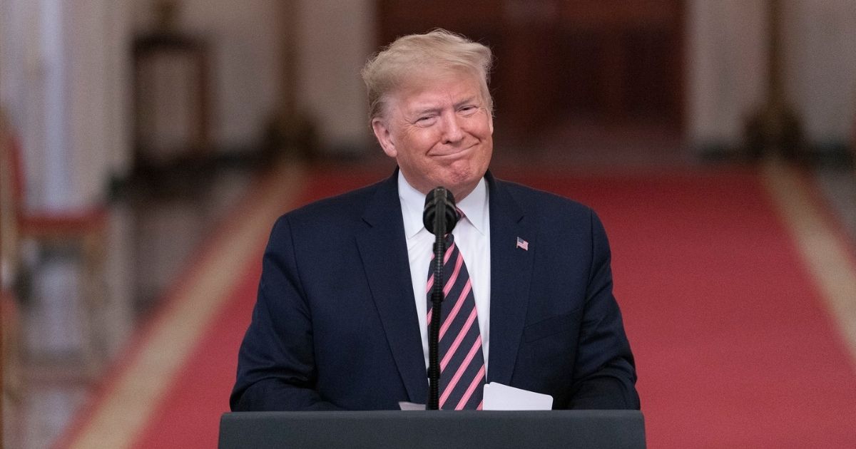 President Donald J. Trump addresses his remarks Thursday, Feb. 6, 2020 in the East Room of the White House, in response to being acquitted of two Impeachment charges. (Official White House Photo by Shealah Craighead)