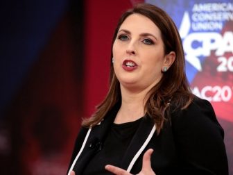 RNC Chairwoman Ronna McDaniel speaking at the 2018 Conservative Political Action Conference (CPAC) in National Harbor, Maryland.