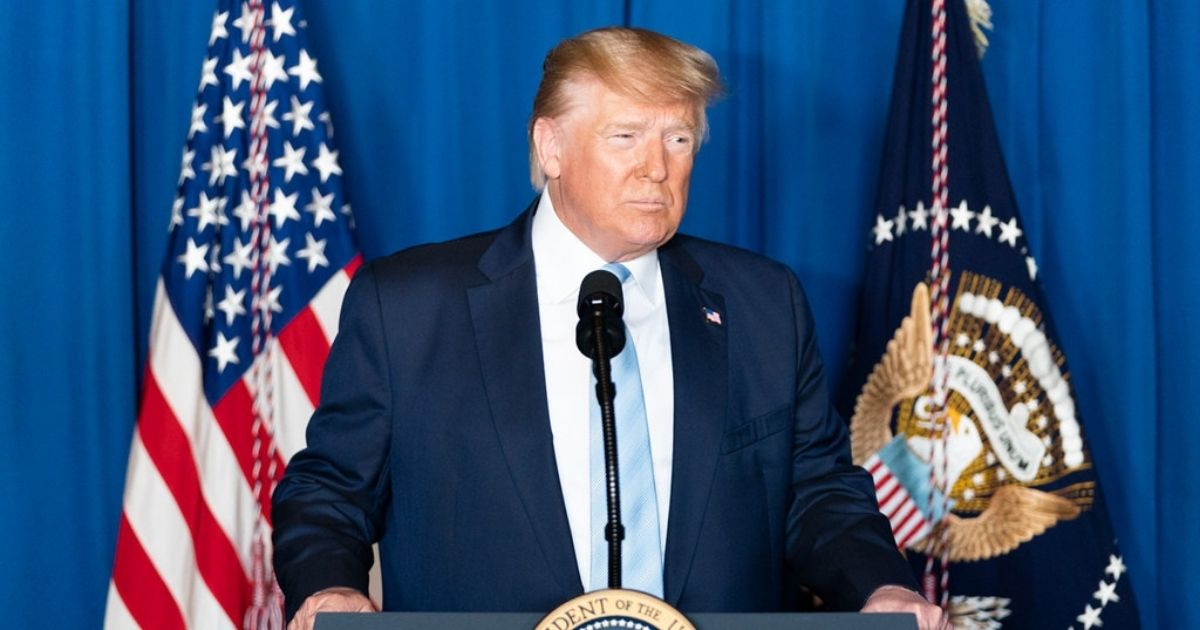 President Donald J. Trump delivers remarks during a press conference Friday, Jan. 3, 2020, at Mar-a-Lago in Palm Beach, Fla., following the U.S. airstrike in Iraq that resulted in the death of Iranian commander Qassim Soleimani. (Official White House Photo by Shealah Craighead)