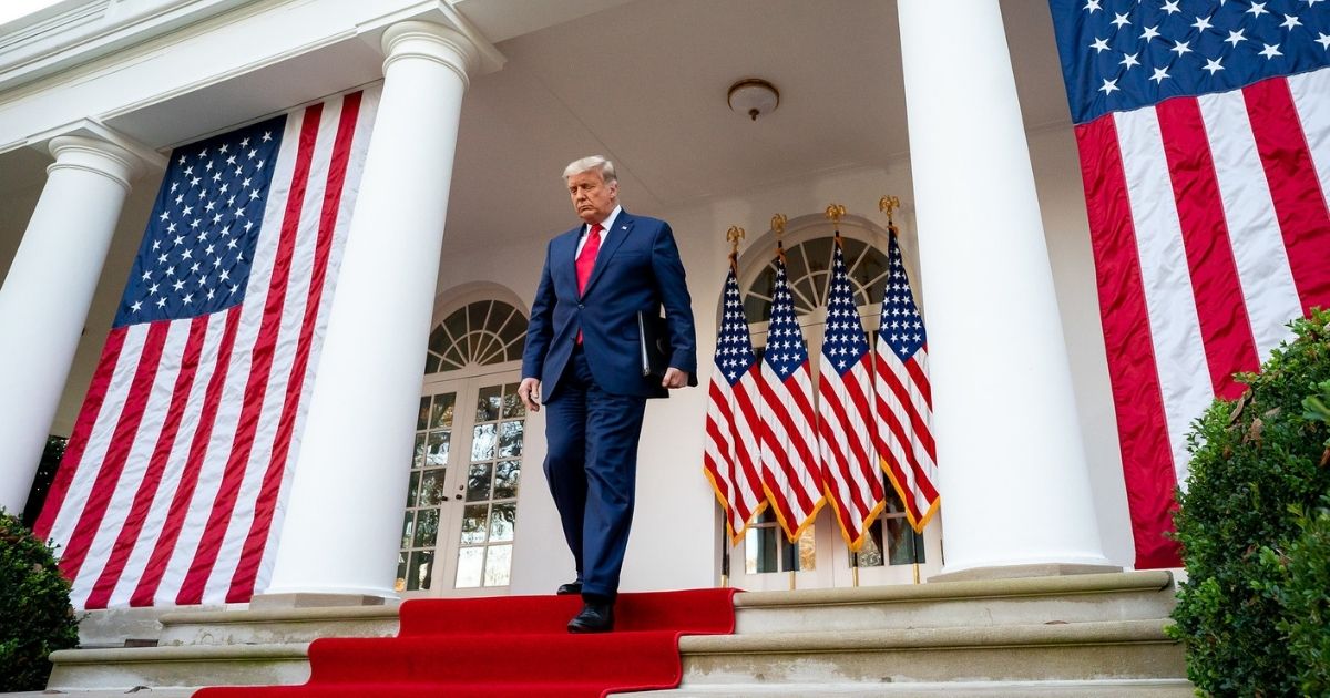 President Donald J. Trump delivers an update on the COVID-19 Coronavirus vaccine development Operation Warp Speed, Friday, Nov. 13, 2020, in the Rose Garden of the White House. (Official White House Photo by Tia Dufour)