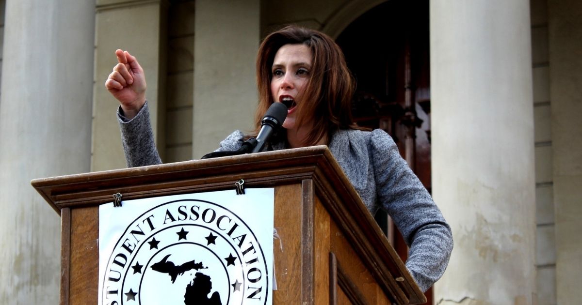 Gretchen Whitmer speaking