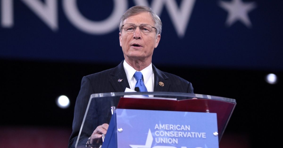 U.S. Congressman Brian Babin of Texas speaking at the 2016 Conservative Political Action Conference (CPAC) in National Harbor, Maryland.