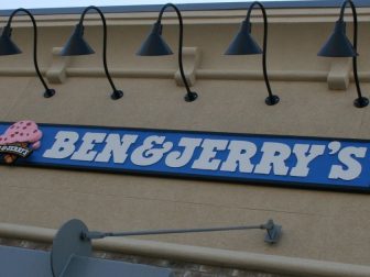 Ben & Jerry's sign on a store front