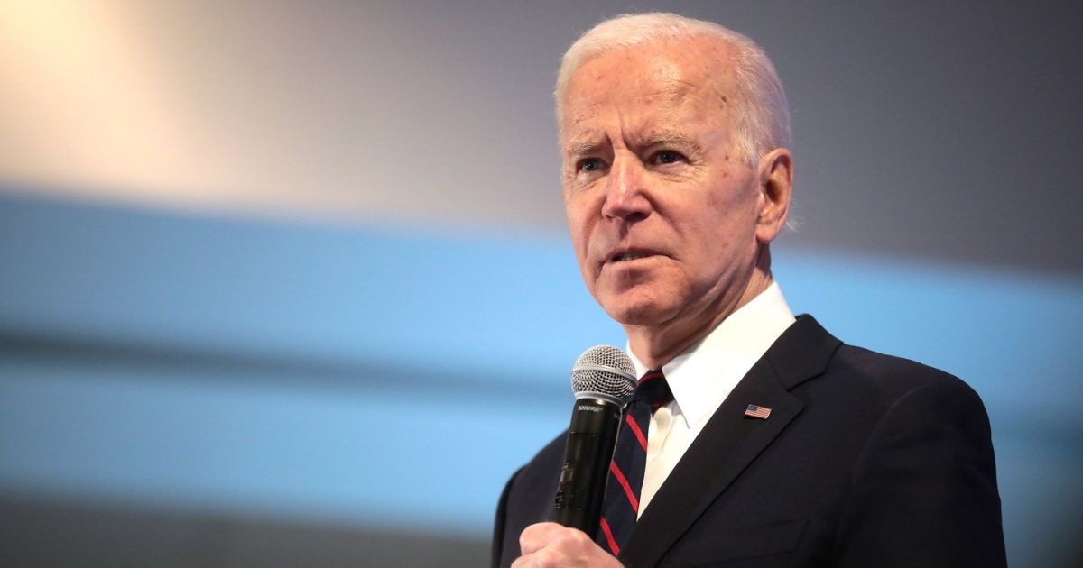 Former Vice President of the United States Joe Biden speaking with attendees at the 2020 Iowa State Education Association (ISEA) Legislative Conference at the Sheraton West Des Moines Hotel in West Des Moines, Iowa.