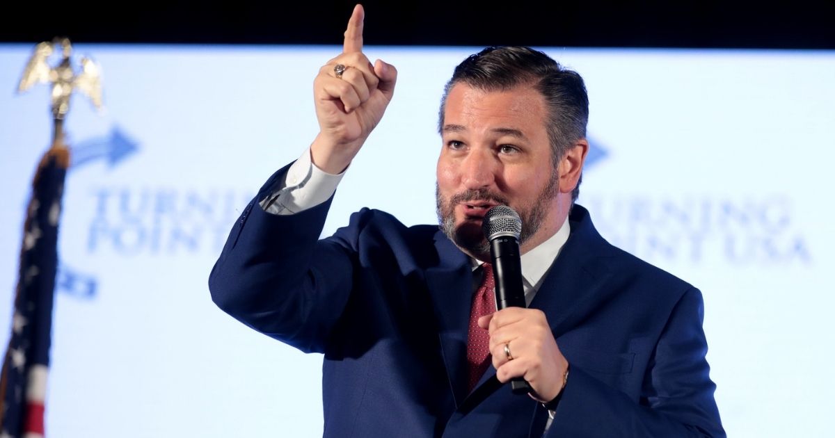 U.S. Senator Ted Cruz speaking with attendees at the 2019 Teen Student Action Summit hosted by Turning Point USA at the Marriott Marquis in Washington, D.C.