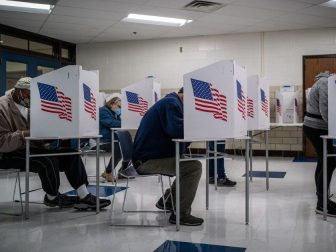 Voters in Des Moines precincts 44, 58 and 59 cast their ballots at Callanan Middle School.Voters in Des Moines precincts 44, 58 and 59 cast their ballots at Callanan Middle School.