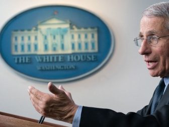 Dr. Anthony S. Fauci, director of the National Institute of Allergy and Infectious Diseases and a member of the White House Coronavirus Taskforce, addresses his remarks at a coronavirus update briefing Monday, March 16, 2020, in the James S. Brady Press Briefing Room of the White House. (Official White House Photo by D. Myles Cullen)