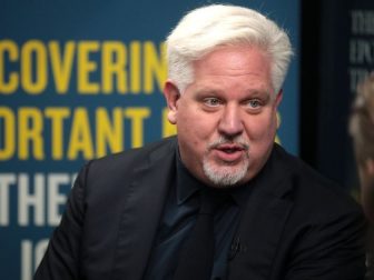 Glenn Beck speaking with the media at the 2019 Student Action Summit hosted by Turning Point USA at the Palm Beach County Convention Center in West Palm Beach, Florida.