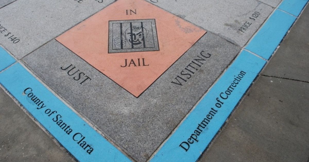 Just Visiting Jail Monopoly Space