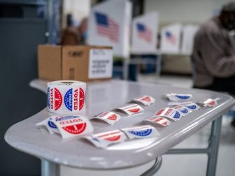 Voters in Des Moines precincts 44, 58 and 59 cast their ballots at Callanan Middle School.