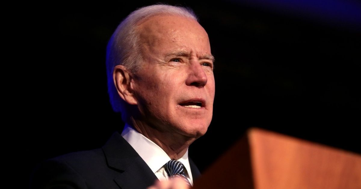 Former Vice President of the United States Joe Biden speaking with attendees at the Clark County Democratic Party's 2020 Kick Off to Caucus Gala at the Tropicana Las Vegas in Las Vegas, Nevada.