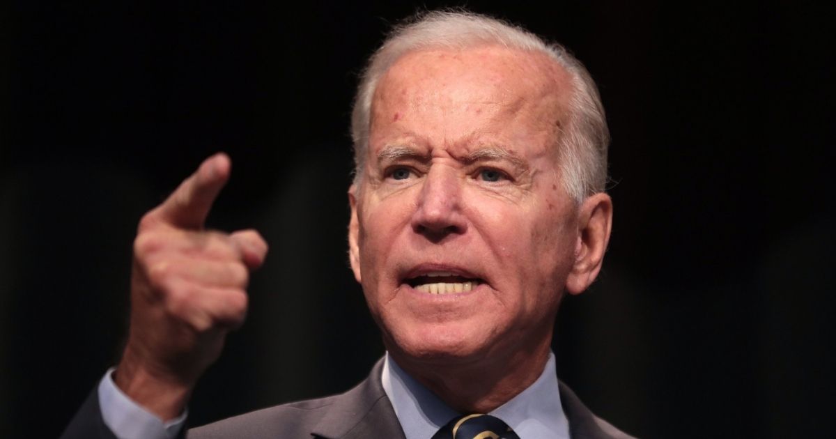 Former Vice President of the United States Joe Biden speaking with attendees at the 2019 Iowa Federation of Labor Convention hosted by the AFL-CIO at the Prairie Meadows Hotel in Altoona, Iowa.